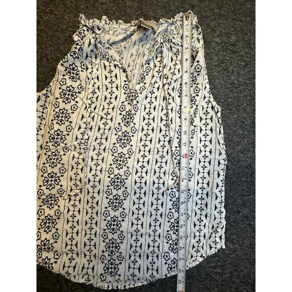 Ann Taylor LOFT Floral Tank Top V-Neck Strapless Size XS EUC - Picture 4 of 7